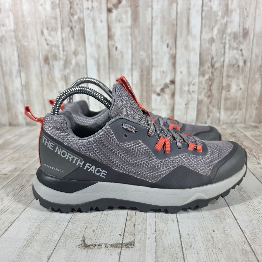 The North Face Activist Futurelight Womens Hiking Shoes Grey Orange‎ Size 7